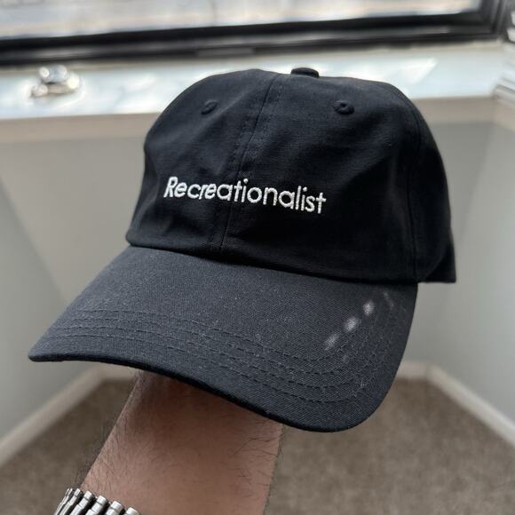 NWT Outdoor Voices Recreationalist Black Hat Baseball Cap OV Strapback - Picture 1 of 7